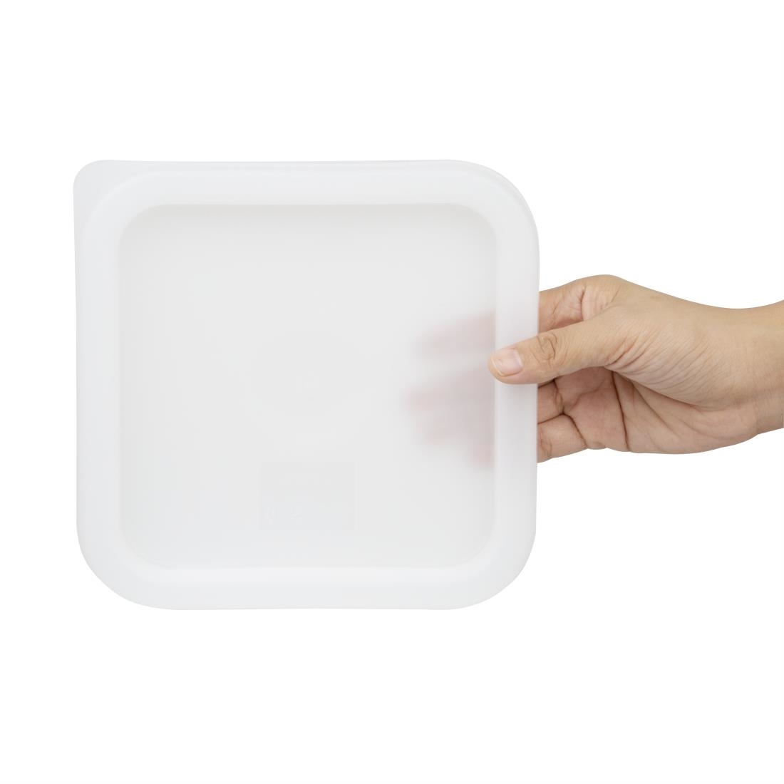 Hygiplas Square White Lid to fit - 1.5/3.5Ltr - Image 2
