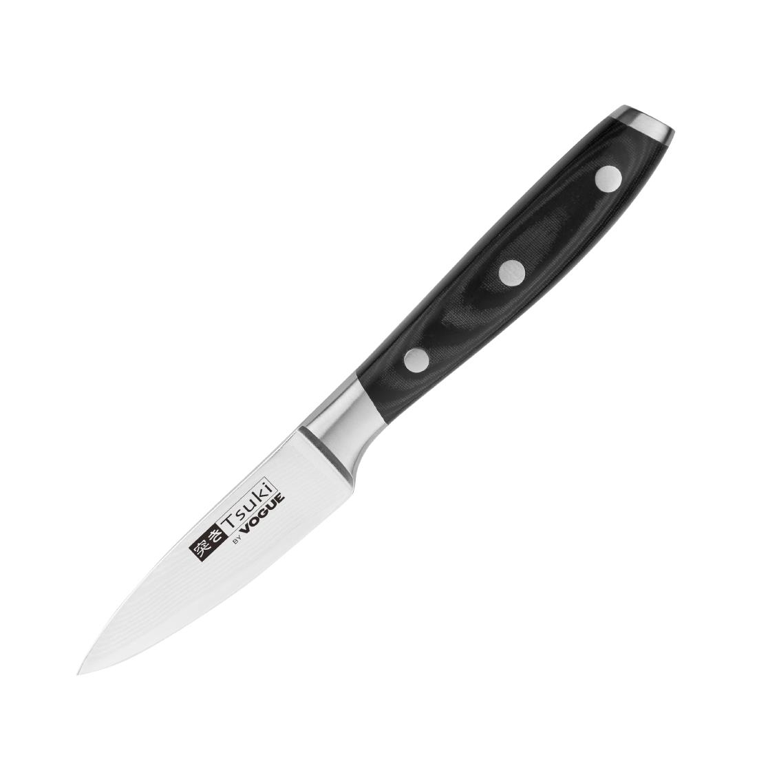 "Vogue Tsuki Series 7 Paring Knife - 90mm 3 1/2"""
