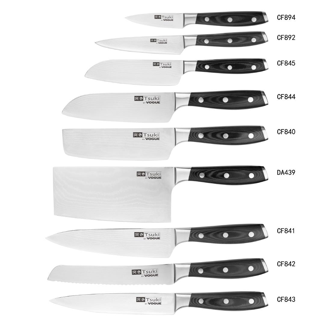"Vogue Tsuki Series 7 Paring Knife - 90mm 3 1/2""" - Image 5