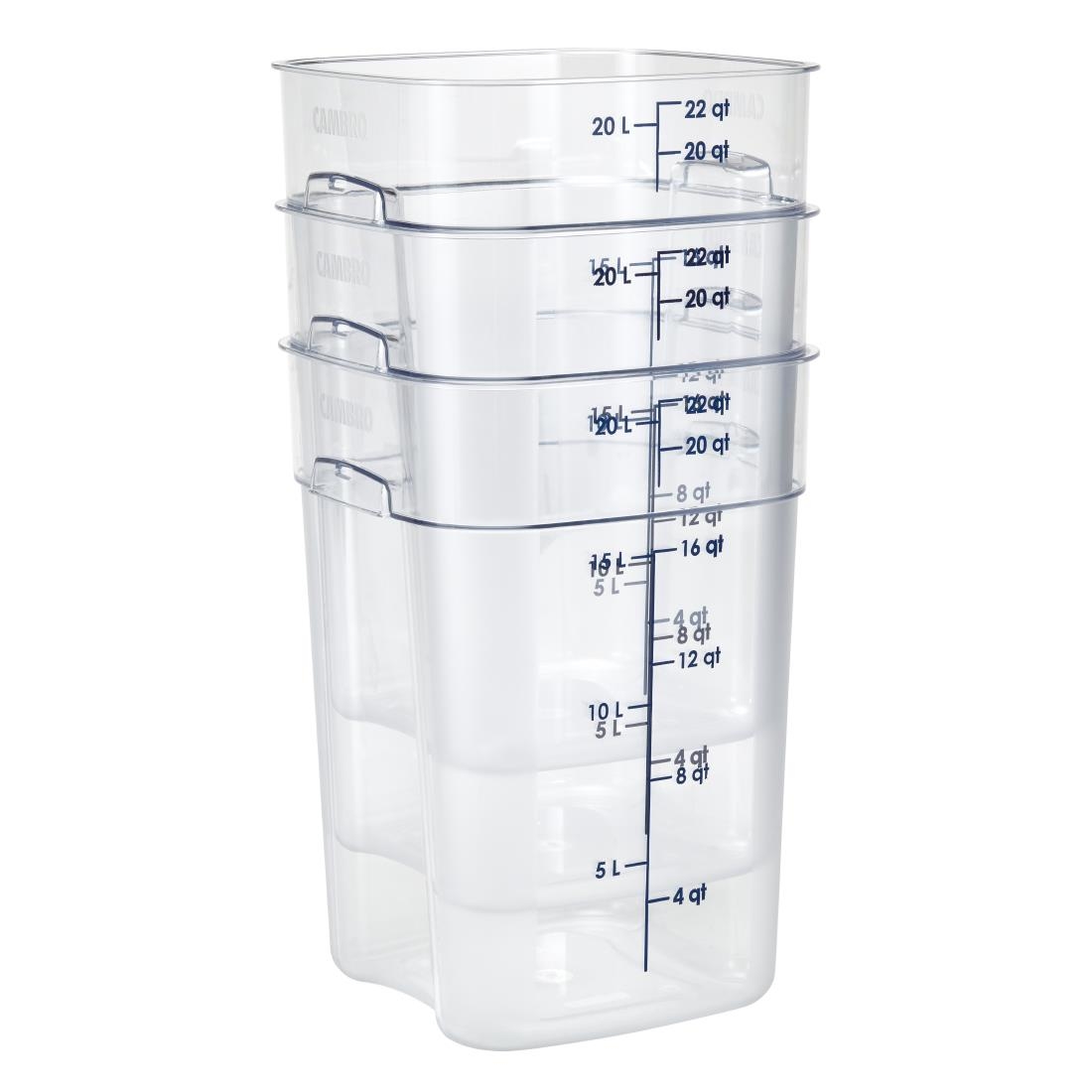 Cambro Container Square Polycarbonate - 20.8Ltr - Image 4