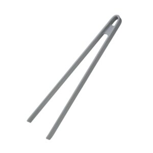 "Vogue Silicone High Heat Tweezer Tongs Grey - 290mm 11 1/4"""