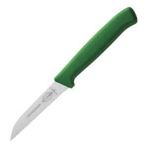"Dick Pro-Dynamic HACCP Serrated Kitchen Knife Green - 8cm 3"""