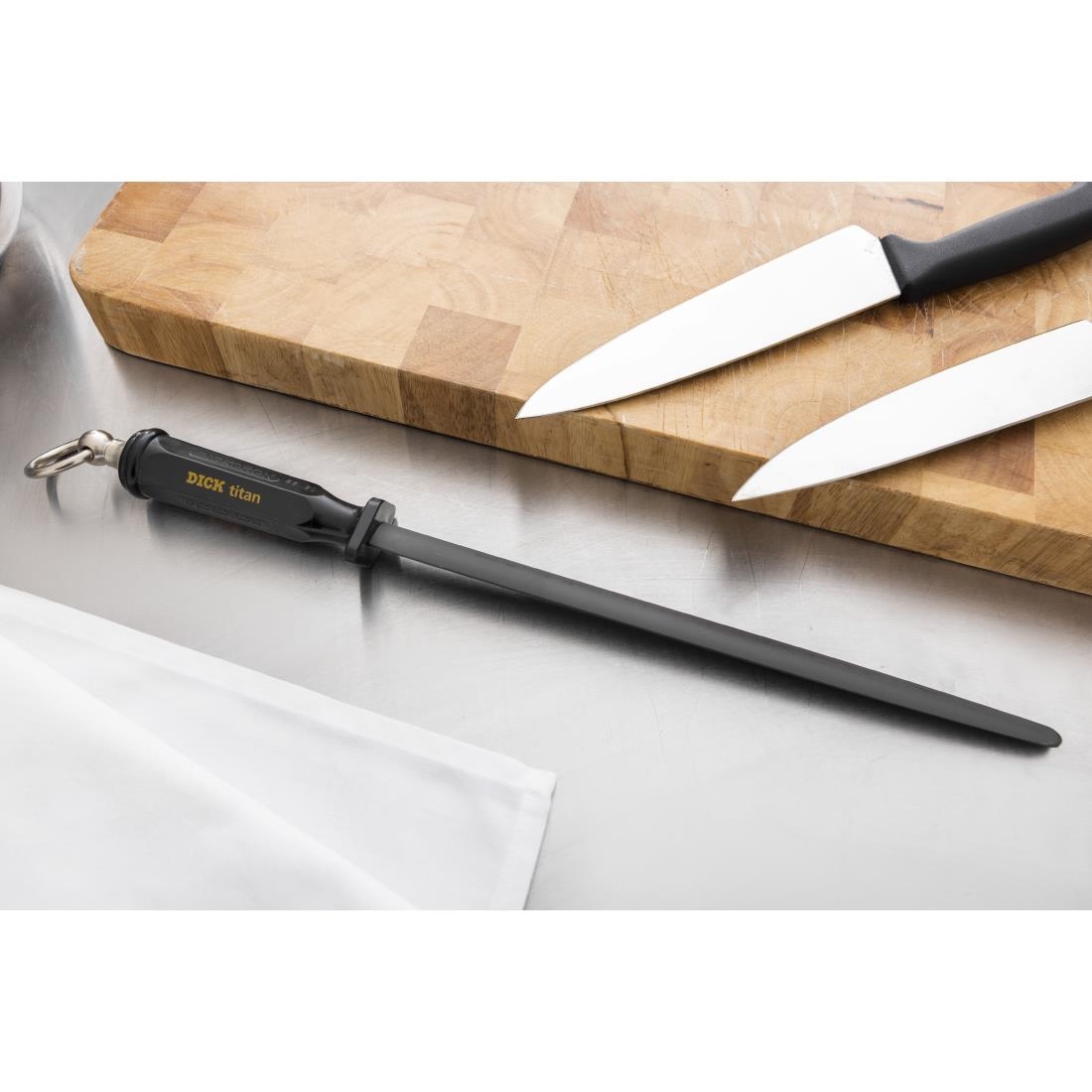 "Dick Titan Sharpening Steel Oval - 30cm 12""" - Image 5