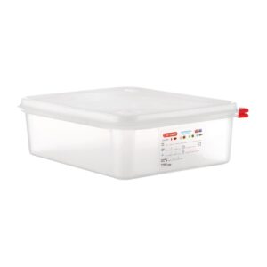 Araven Food Container - 1/2 GN 6.5Ltr with Lid 100mm (H) (Pack 4)