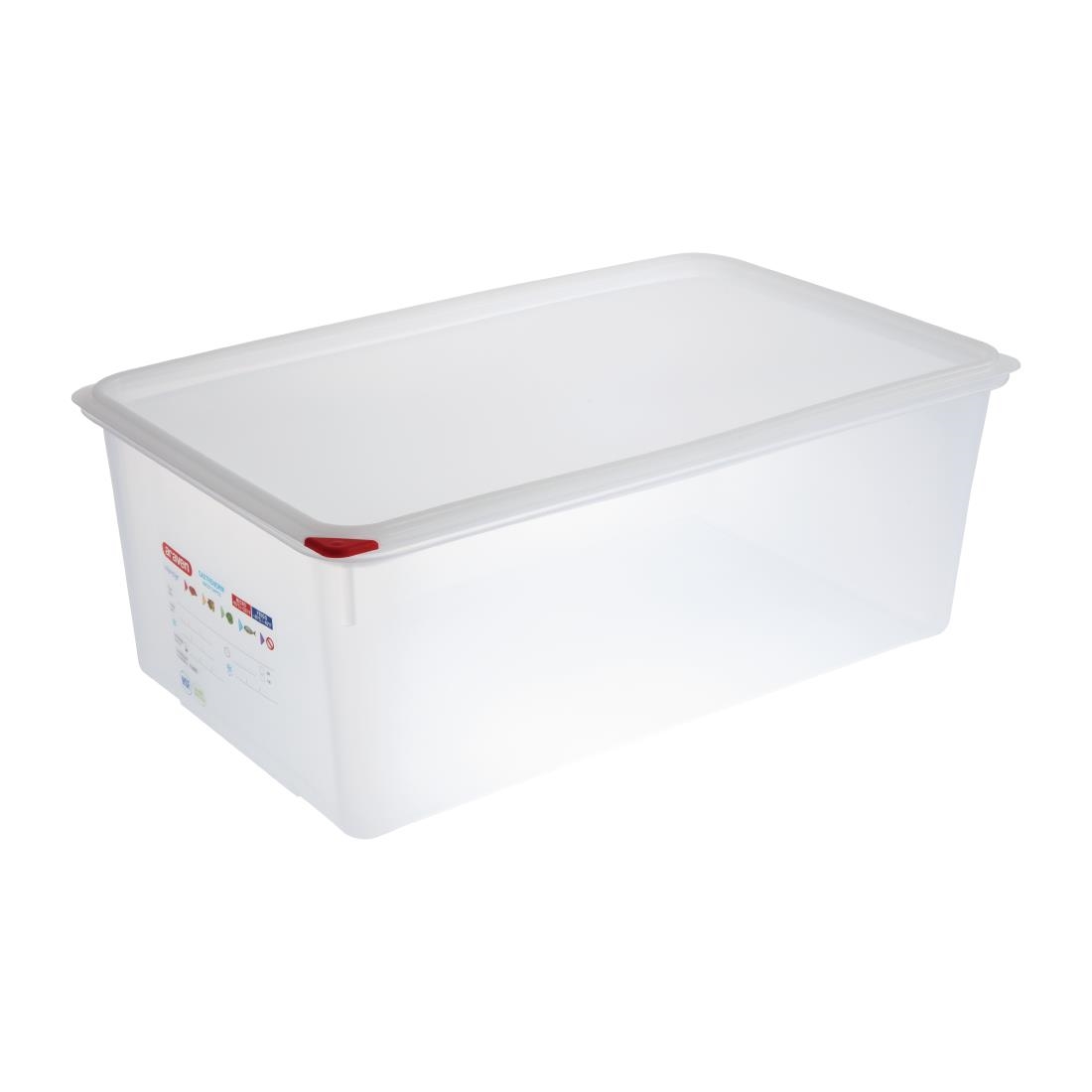 Araven Food Container - 1/1 GN 28Ltr with Lid 200mm (Pack 4)