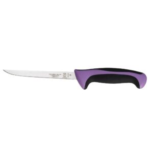 "Mercer Millenia Purple Allergens Narrow Boning Knife - 6"""