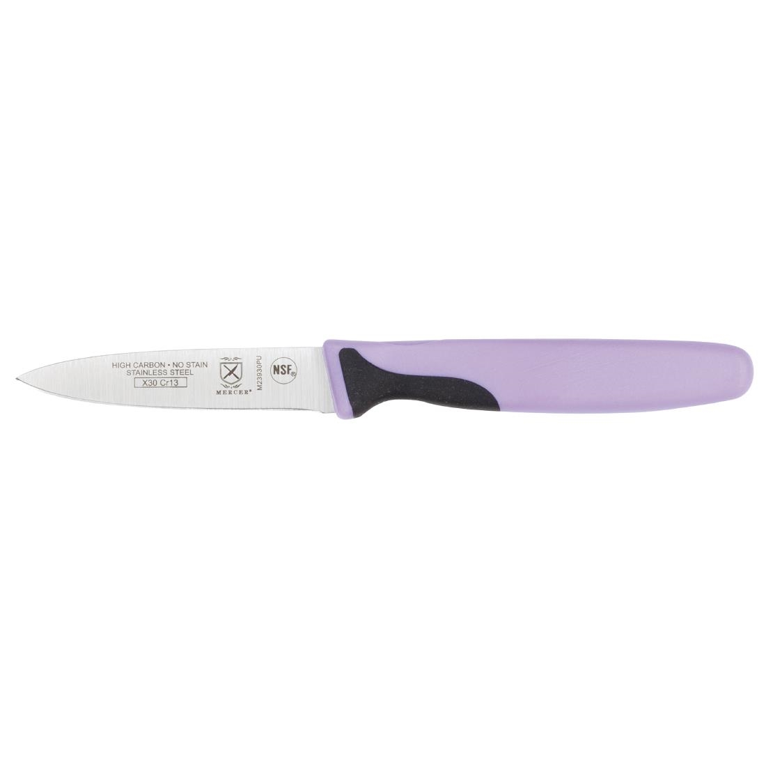 "Mercer Millenia Purple Allergens Paring Knife - 3"""