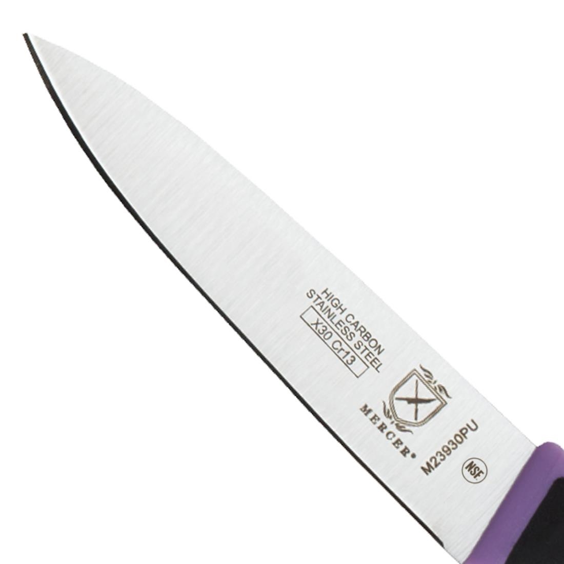 "Mercer Millenia Purple Allergens Paring Knife - 3""" - Image 2