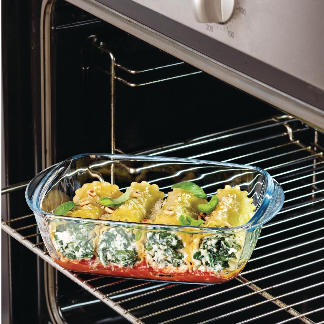 Pyrex Cook & Heat Rectangular Dish with Lid - 230x150mm 1Ltr - Image 3
