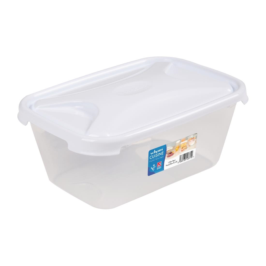 Wham Cuisine Polypropylene Food Storage/Lunch Box Container - 1.2Ltr