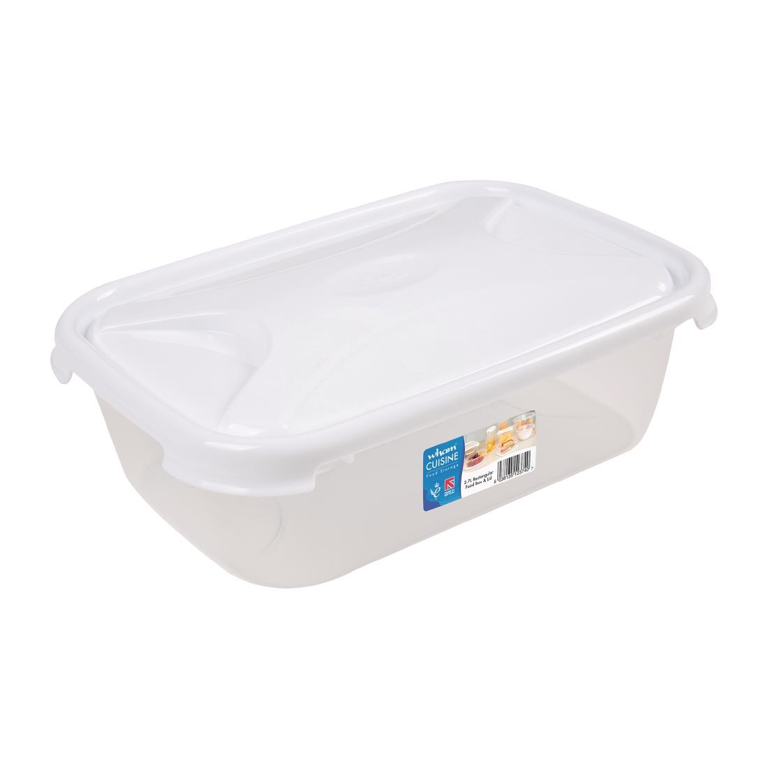 Wham Cuisine Polypropylene Rectangular Food Storage Box Container - 2.7Ltr