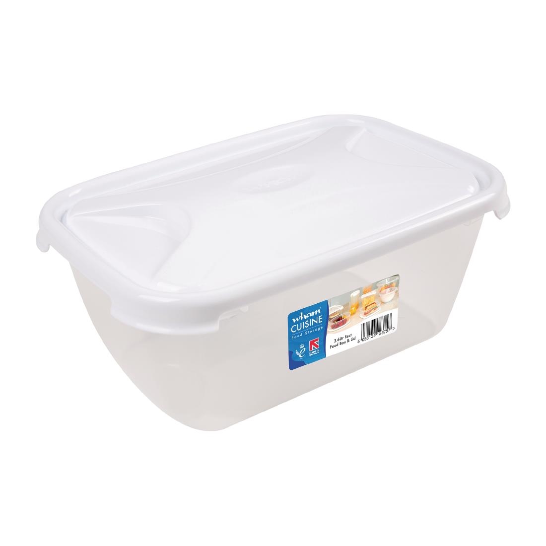 Wham Cuisine Polypropylene Rectangular Food Storage Box Container - 3.6Ltr