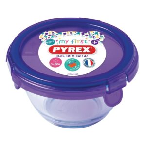 Pyrex Cook & Go Mini Round Dish with Lid 0.2Ltr