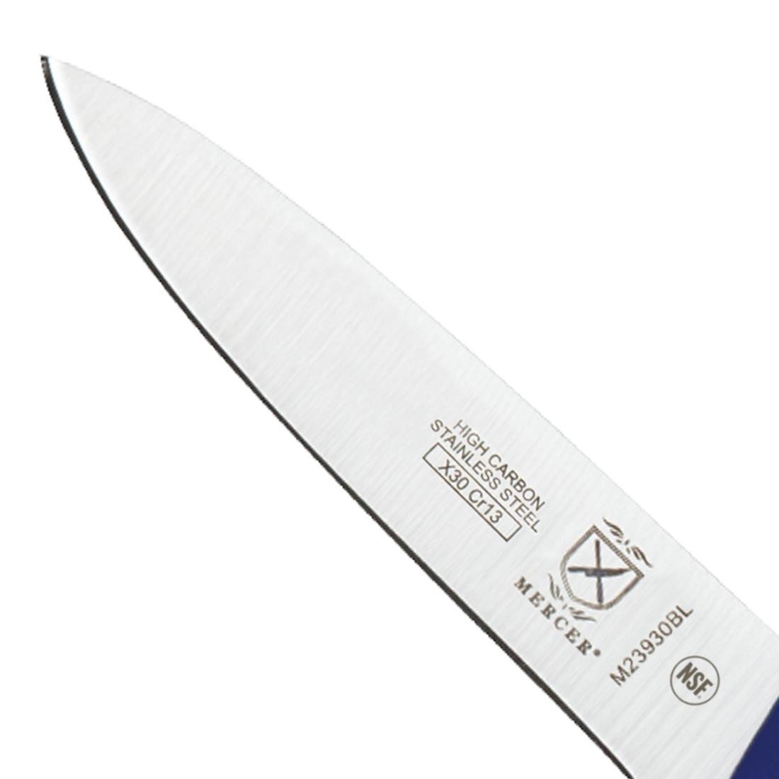 "Mercer Culinary Millenia Paring - Slim Blue Handle - 3""" - Image 3