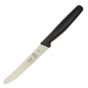 "Mercer Culinary Utility Knife Rounded Tip - Wavy Edge - 4.3"""