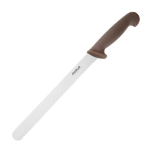 "Hygiplas Slicer Serrated Brown - 10"""
