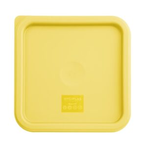 Hygiplas Square Yellow Lid to fit  - Medium 5.5/7Ltr
