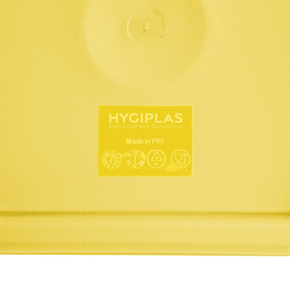 Hygiplas Square Yellow Lid to fit - Medium 5.5/7Ltr - Image 3