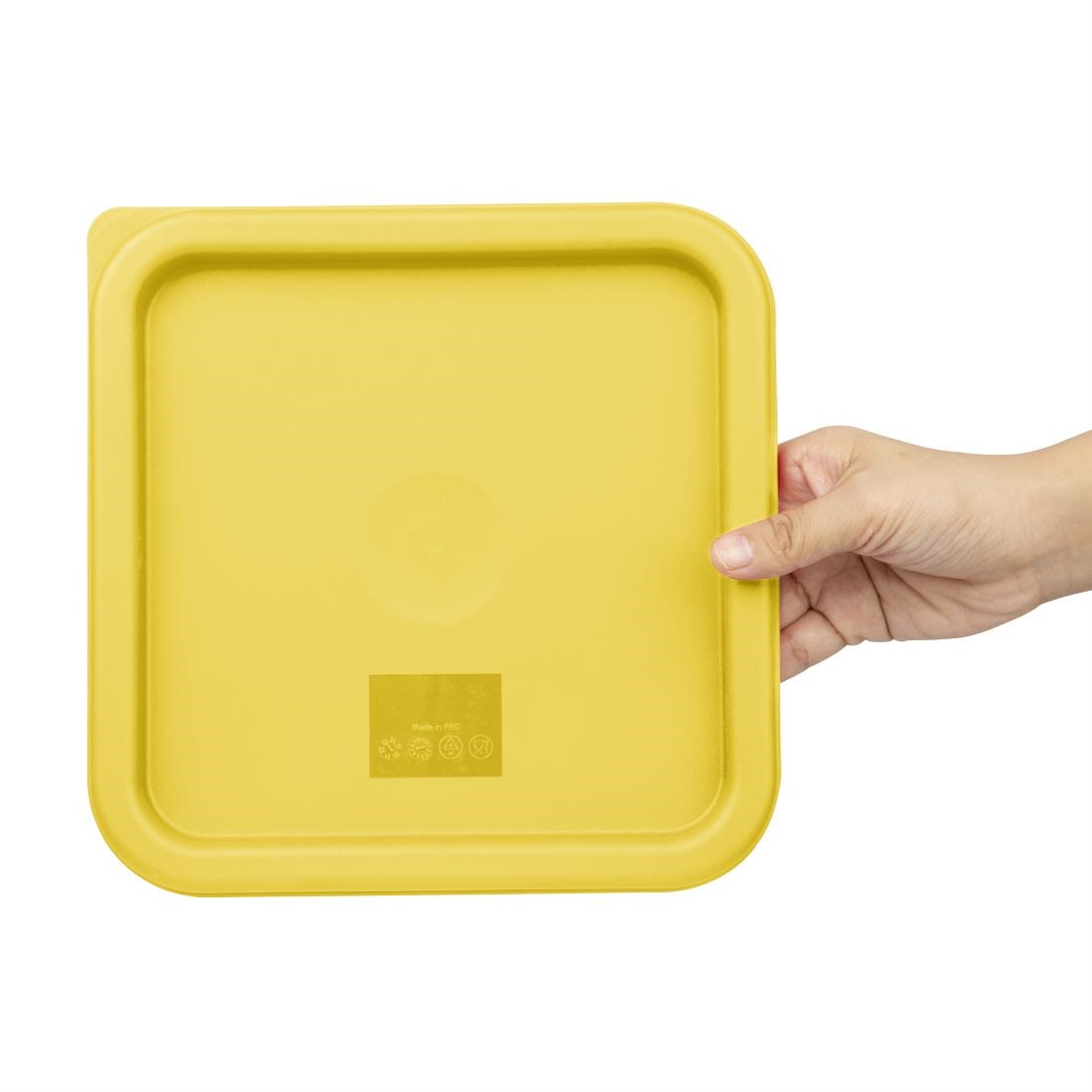 Hygiplas Square Yellow Lid to fit - Medium 5.5/7Ltr - Image 5