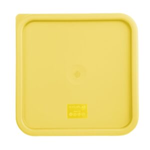 Hygiplas Square Yellow Lid to fit - Large 10/15Ltr
