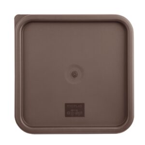 Hygiplas Square Brown Lid to fit - Large 10/15Ltr