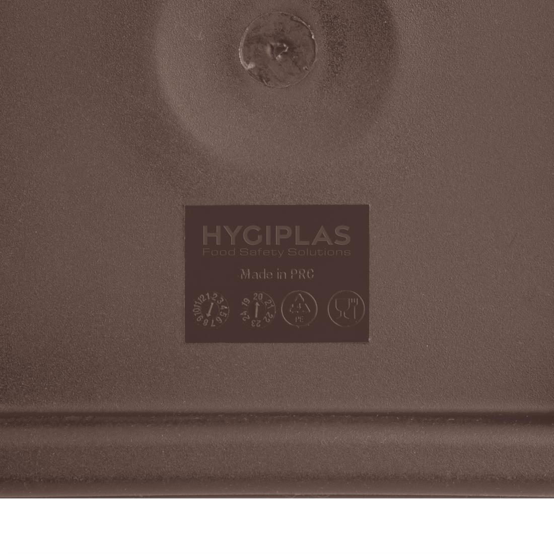 Hygiplas Square Brown Lid to fit - Large 10/15Ltr - Image 3