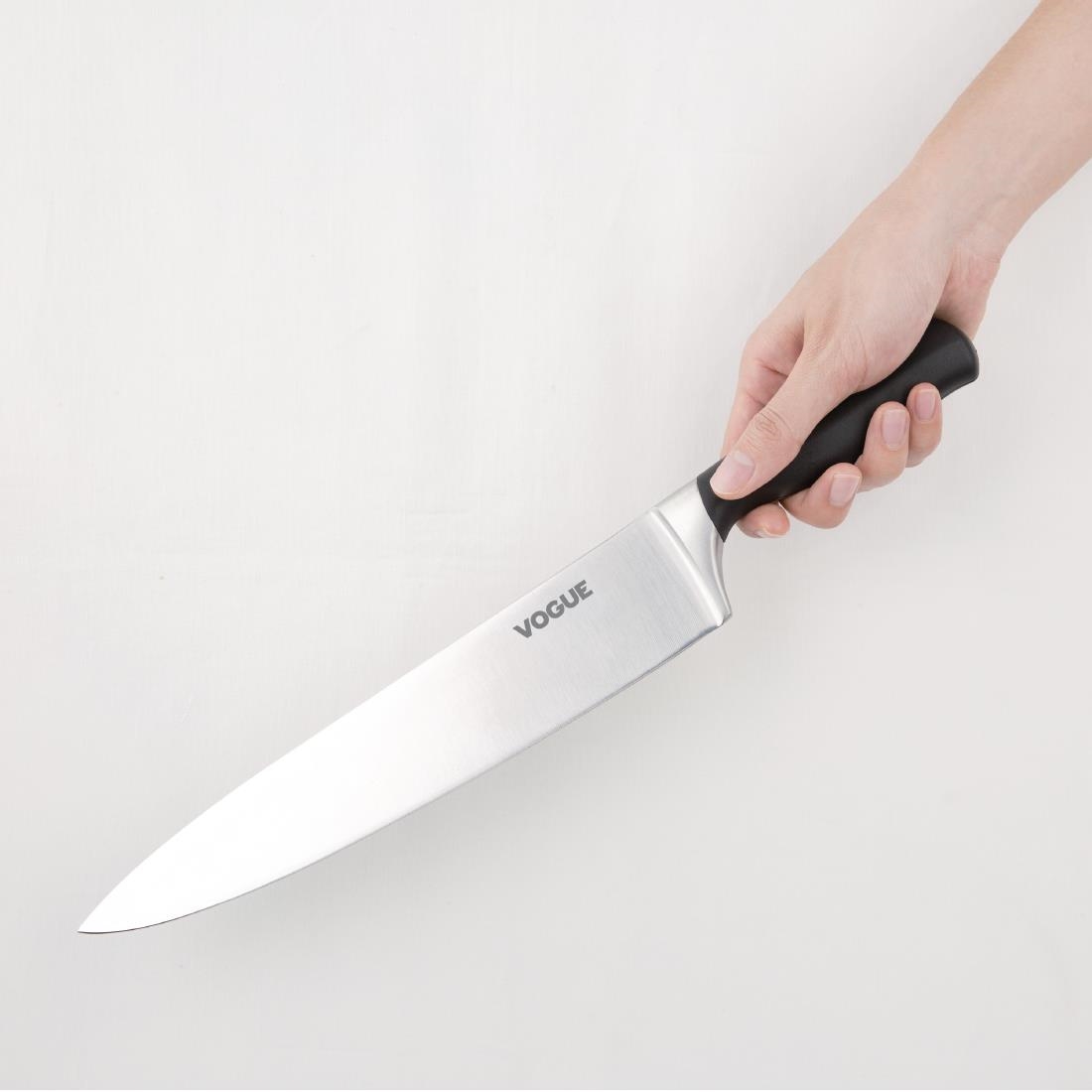 "Vogue Soft Grip Chef's Knife St/St - 254mm 10""" - Image 2