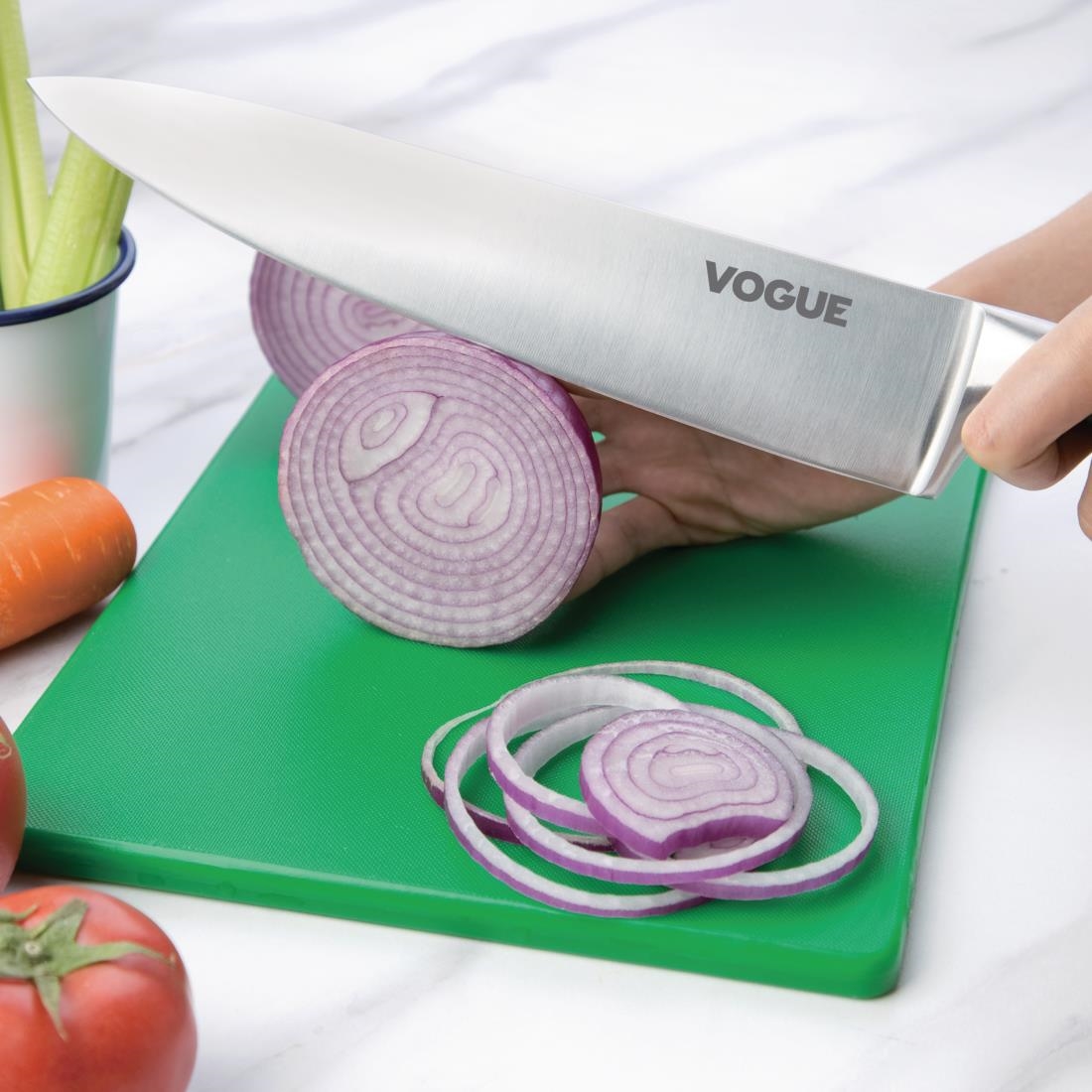 "Vogue Soft Grip Chef's Knife St/St - 254mm 10""" - Image 3