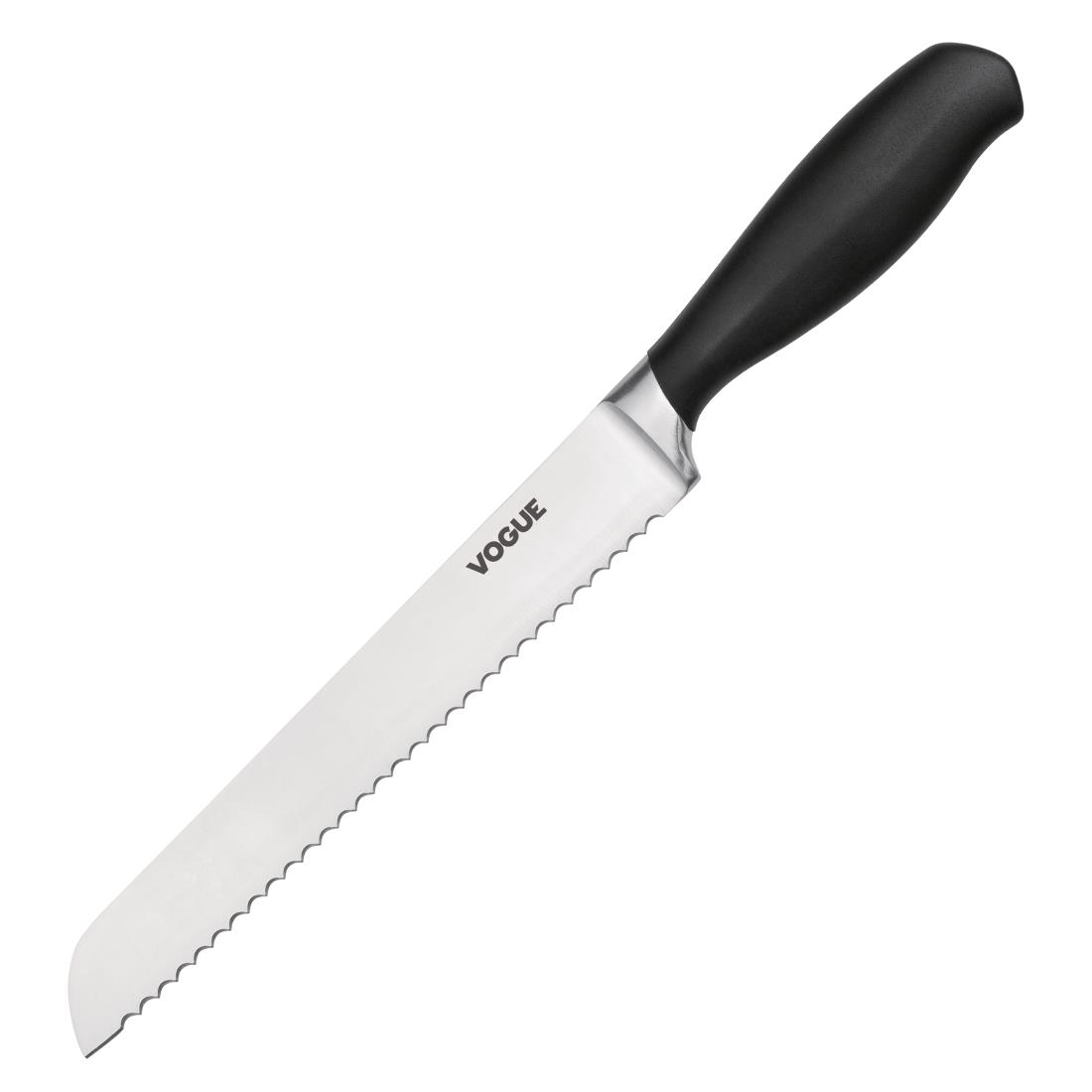"Vogue Soft Grip Bread Knife St/St - 200mm 8"""