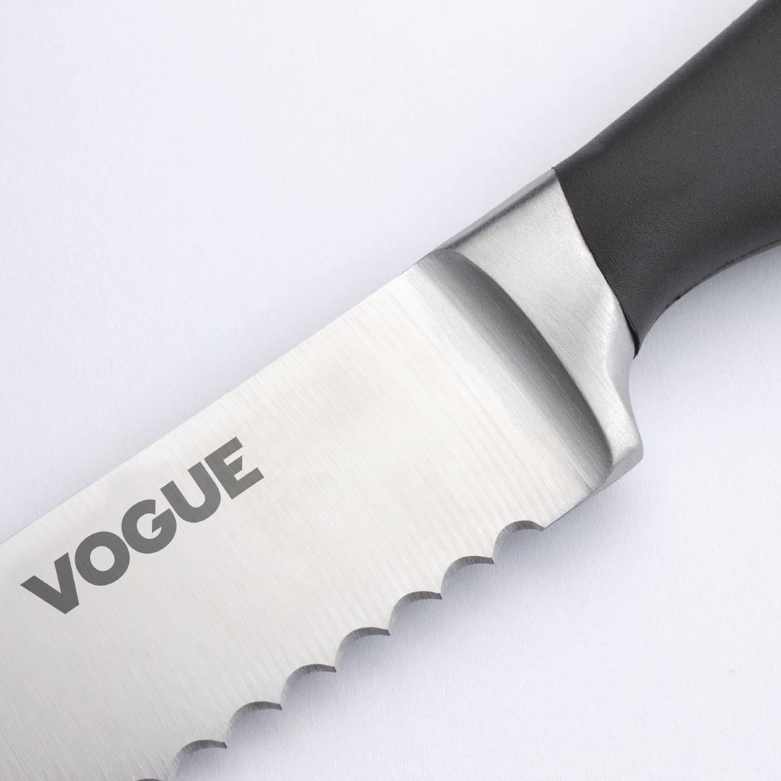 "Vogue Soft Grip Bread Knife St/St - 200mm 8""" - Image 4