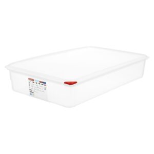 Araven PP Food Container 1/1 GN 13.7Ltr with Lid 100mm (H) (Pack 4)