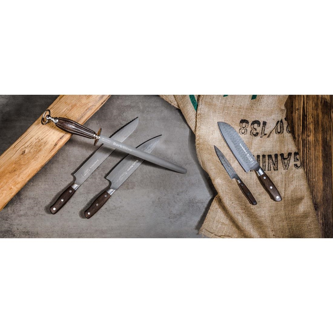 F.Dick Dark Nitro Sharpening Steel Oval - 30cm - Image 2