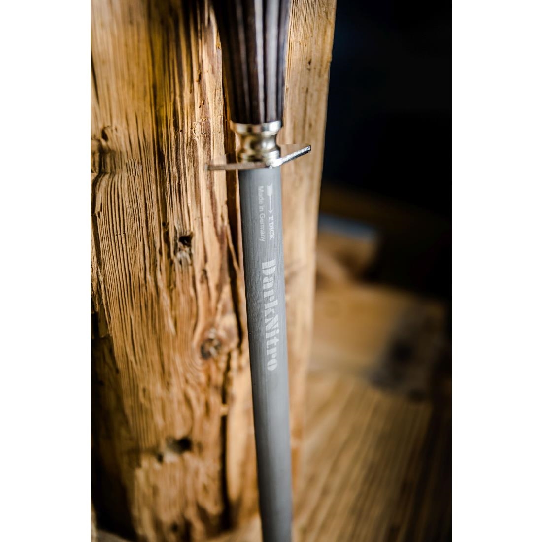 F.Dick Dark Nitro Sharpening Steel Oval - 30cm - Image 3