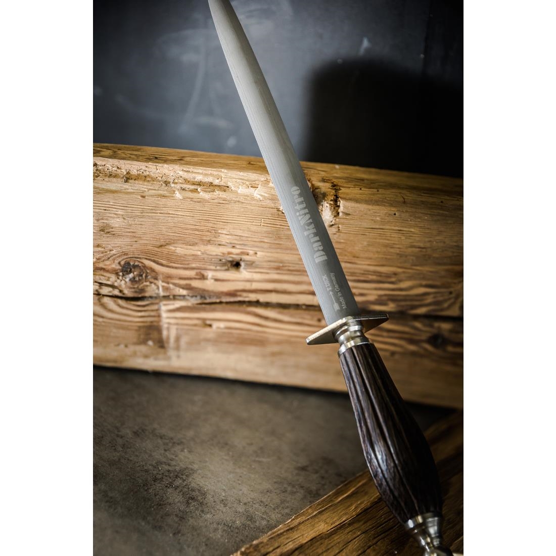 F.Dick Dark Nitro Sharpening Steel Oval - 30cm - Image 4