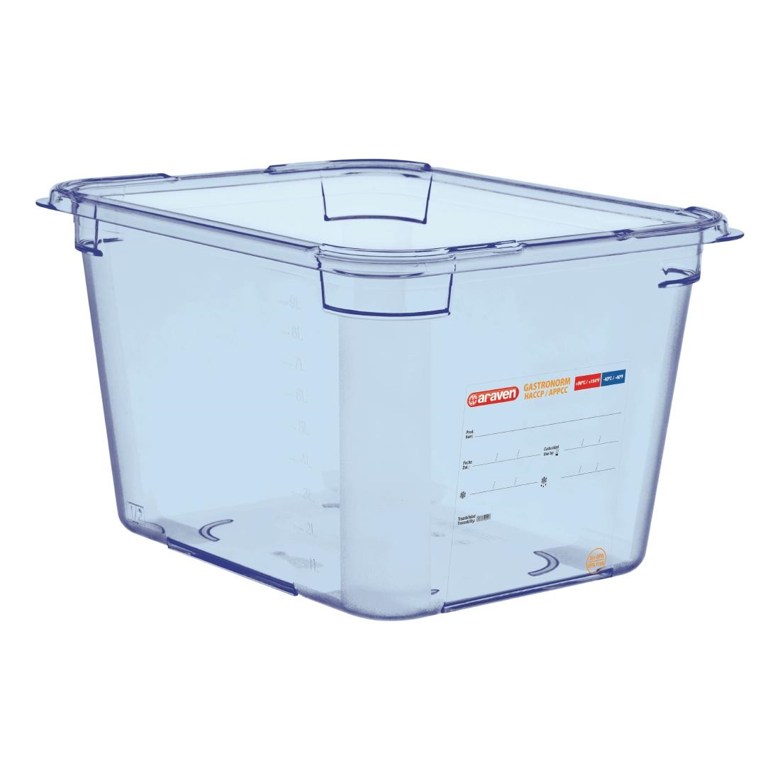 Araven ABS (BPA Free) Blue Container - GN 1/2 200mm