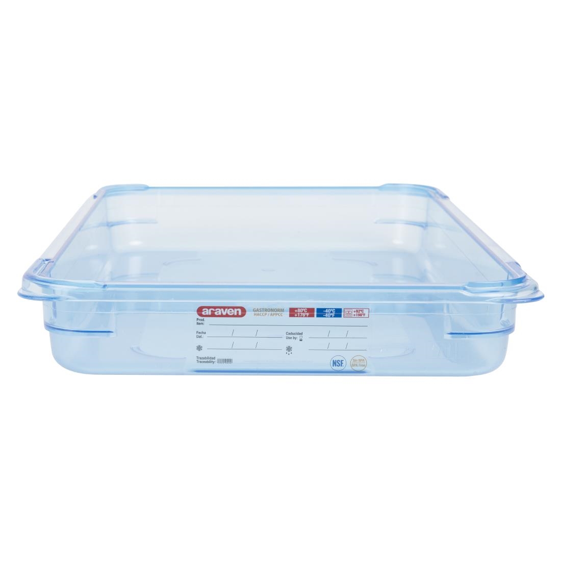 Araven ABS (BPA Free) Blue Container - GN 1/1 65mm - Image 4