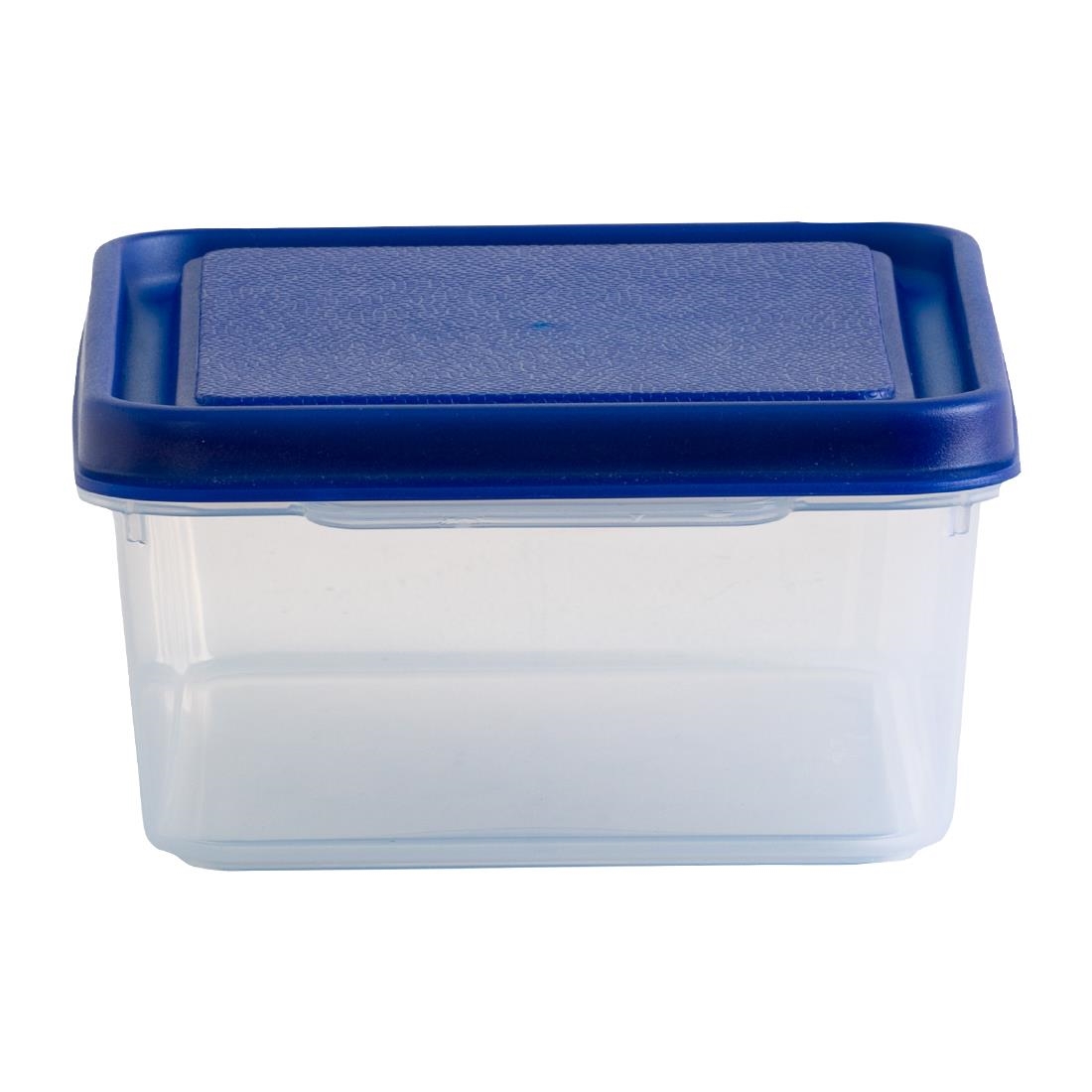Wham Studio Rectangle Food Box Clear/Blue - 1Ltr - Image 3