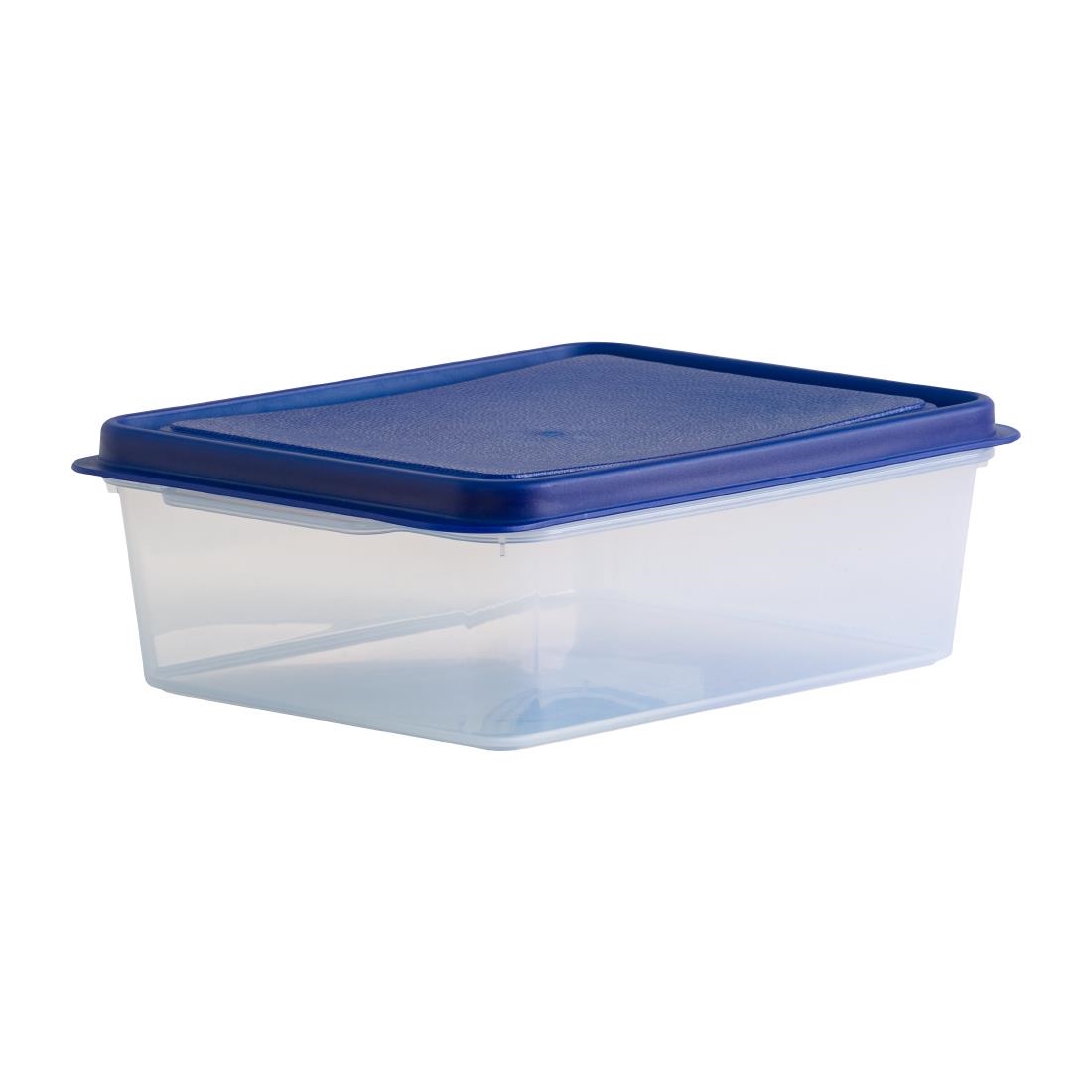 Wham Studio Rectangle Food Box Clear/Blue - 2Ltr - Image 3