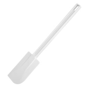 "Vogue Rubber End Spatula White - 345mm 14"""
