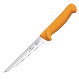 Victorinox Swibo Yellow Handle Boning Knife Straight Blade - 16cm