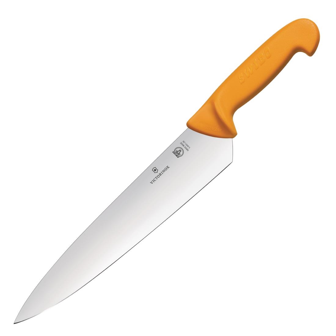 Victorinox Swibo Yellow Handle Carving Knife Heavy Stiff Blade - 21cm