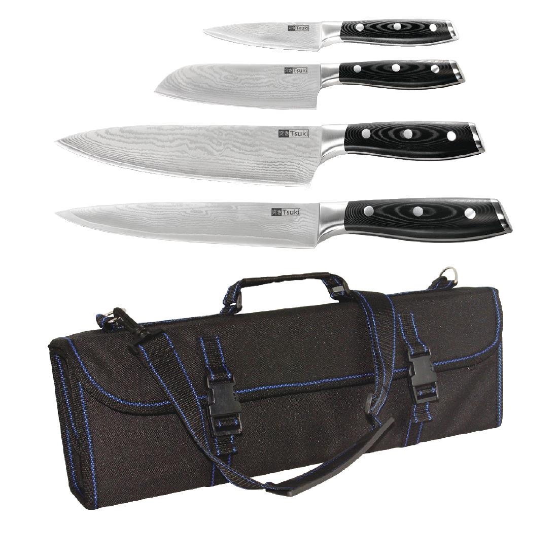Vogue Tsuki Japanese 4 Piece Knife Kit