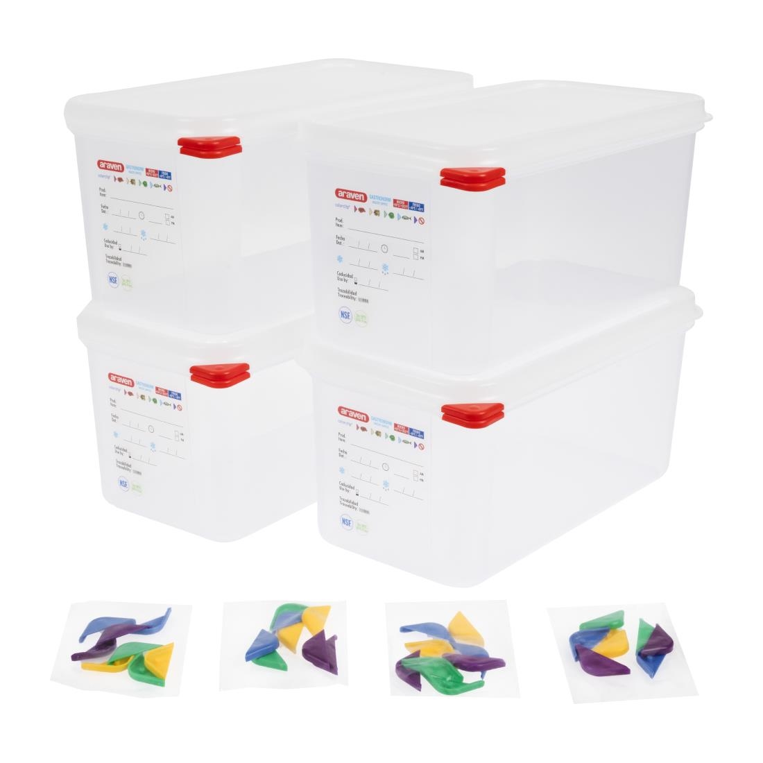 Araven Food Containers - GN 1/3 6Ltr with Lids (Box 4) - Image 9