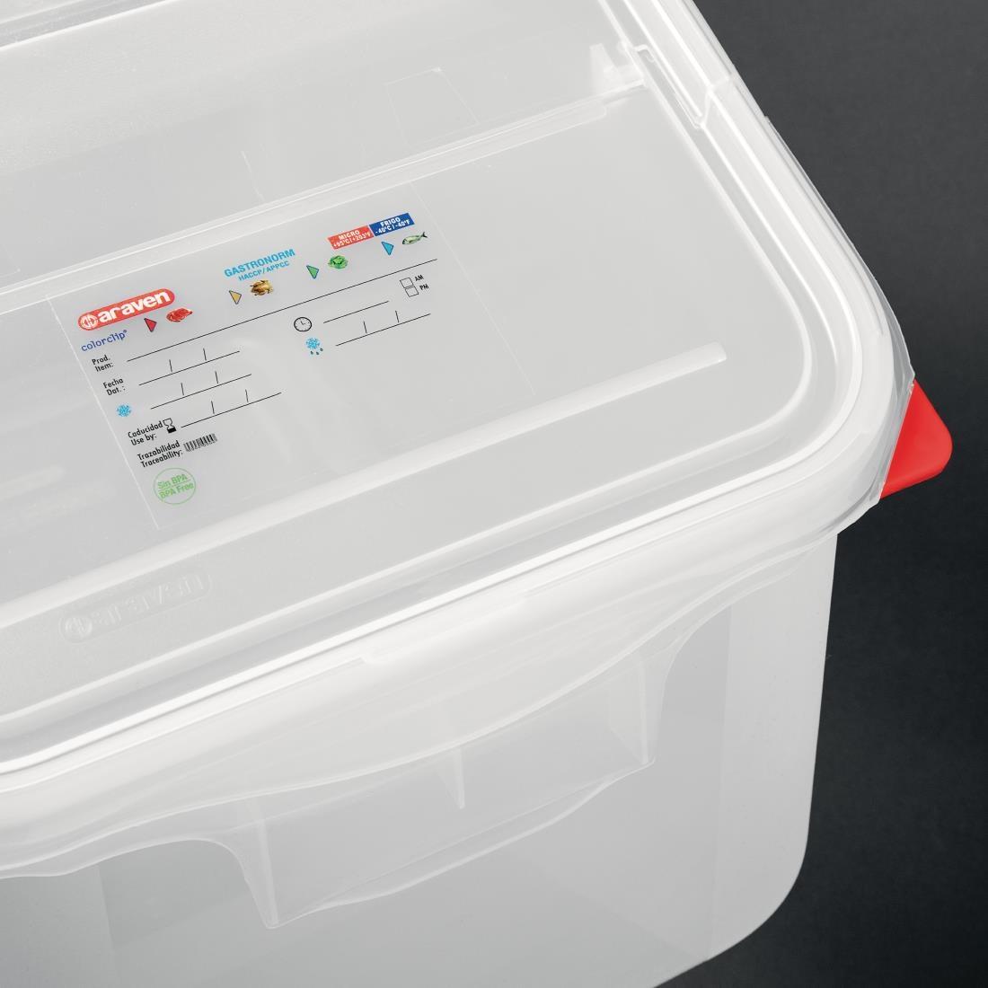 Araven Ingredient Bin Polypropylene - GN 1/1 - Image 2