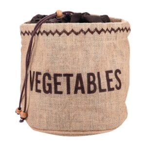 Natural Elements Hessian Vegetable Preserving Bag -  21x21x20cm