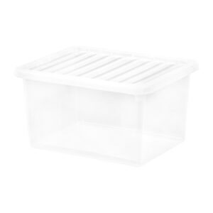 Wham Crystal Storage Box & Lid - 37Ltr