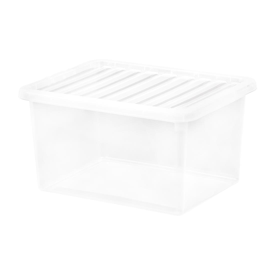 Wham Crystal Storage Box & Lid - 37Ltr