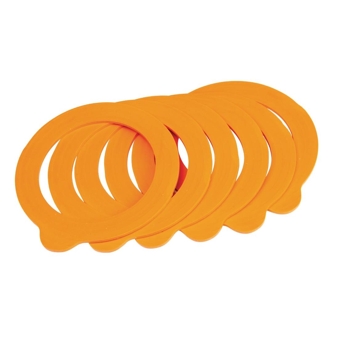 Kilner Spare Rubber Seals for Clip Top Jars - 500ml 1Ltr 2Ltr (Pack 6)