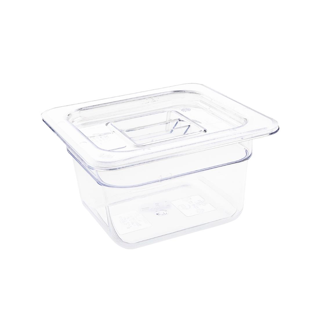Vogue Clear Polycarbonate - GN 1/6 100mm - Image 2
