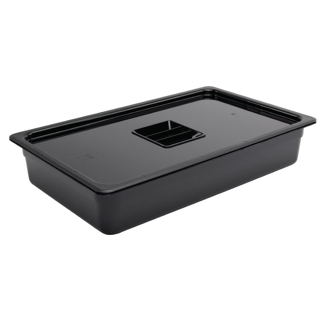 Vogue Black Polycarbonate - GN 1/1 100mm - Image 2